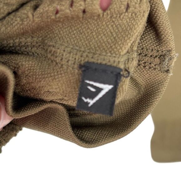 Gymshark Seamless Lace Cut Out Leggings Green See Measurements For Size - Picture 7 of 8